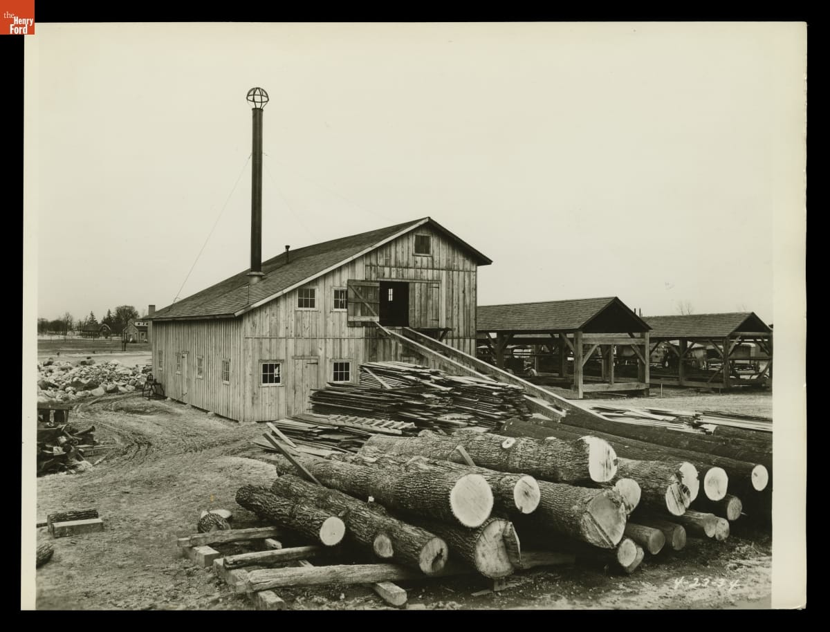 Tripp Sawmill in Greenfield Village, 1934