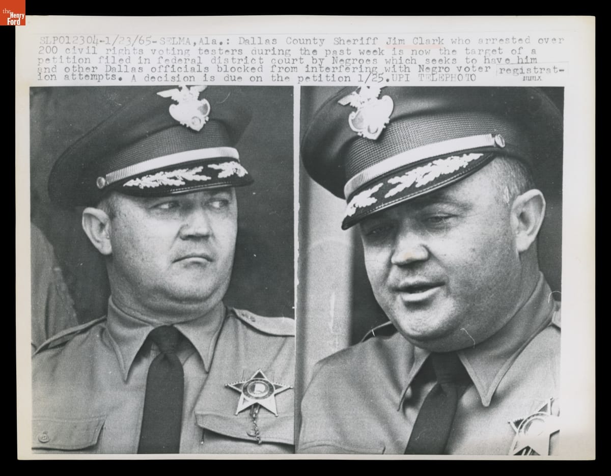 Dallas County Sheriff Jim Clark, January 23, 1965