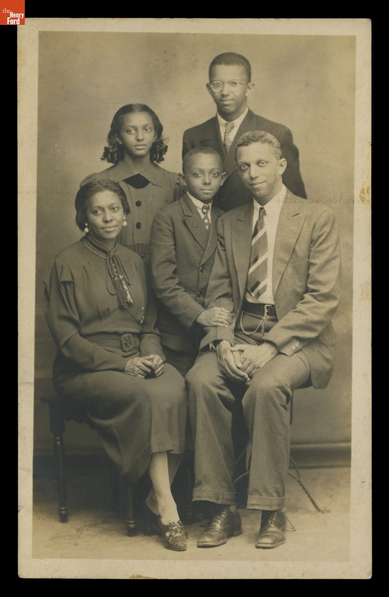 Almedia Burwell Dinkins and William Hovey Dinkins with their Children, Charles, Pauline, and William
