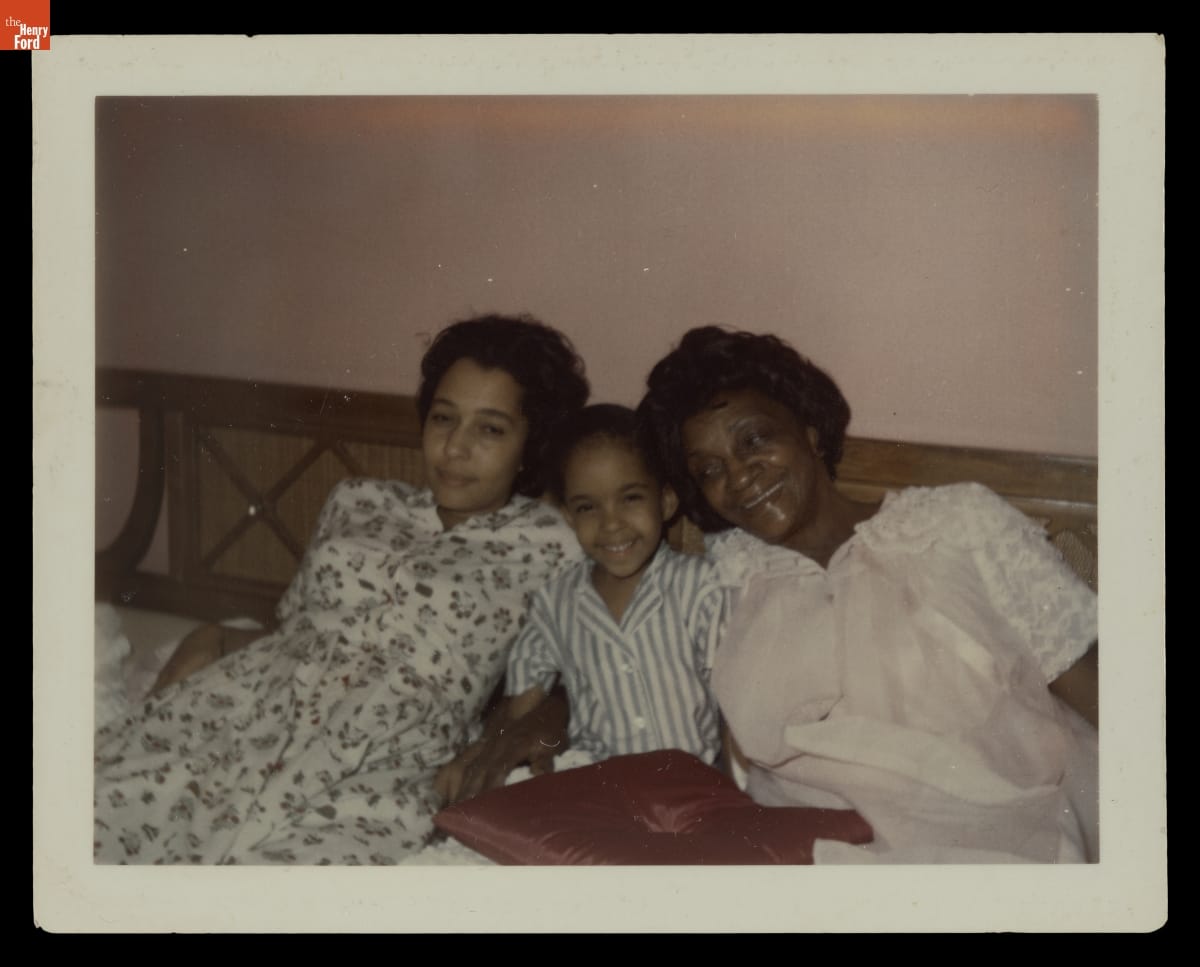 Richie Jean Jackson, Jawana Jackson and Bennie Portlock in the Jackson Home, Selma, Alabama, mid-1960s