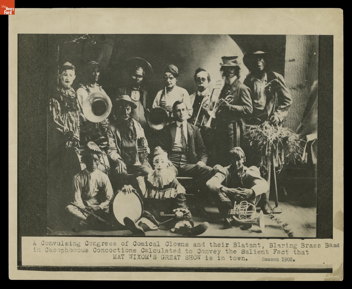 Performers from Wixom Brothers Great Show, 1902