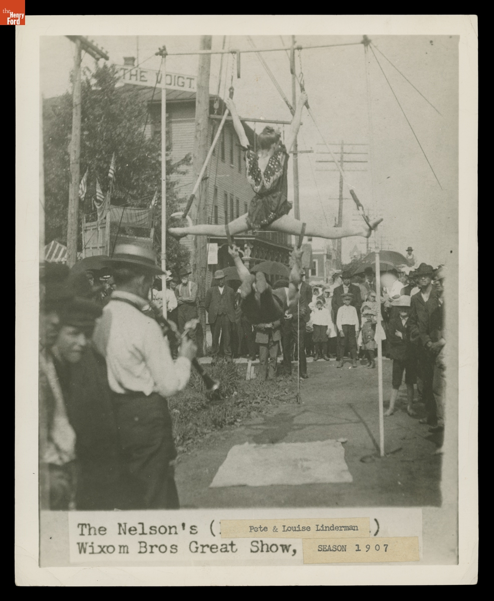 Pete and Louise Lindermann with Wixom Brothers Great Show, 1907