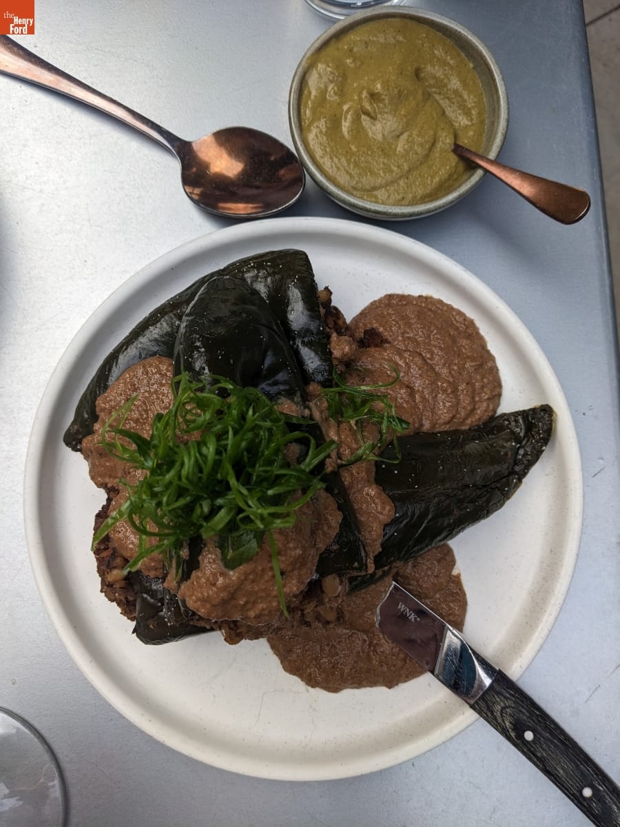 Dish Served at Owamni Restaurant, Minneapolis, Minnesota, June 6, 2025