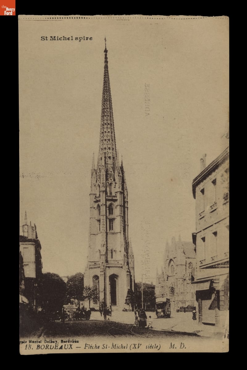 "Bordeaux - Fleche St. - Michel (XV Siecle)," Saint Michael's Spire (15th Century)