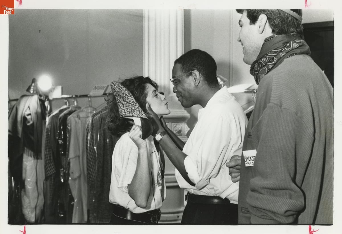 Fashion Designer Willi Smith and Head Stylist Cathy Lempert, 1984