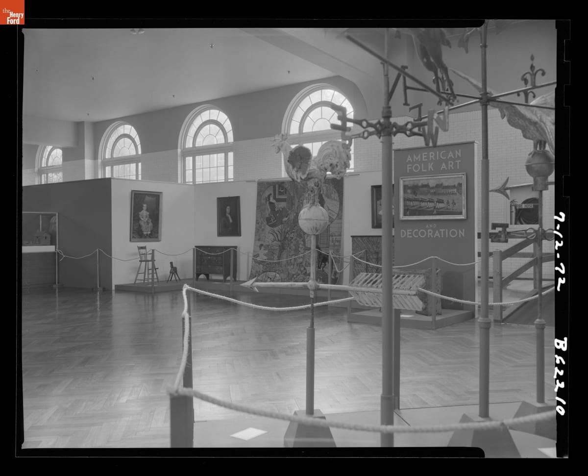 American Folk Art and Decoration Exhibit in Henry Ford Museum, July 1972