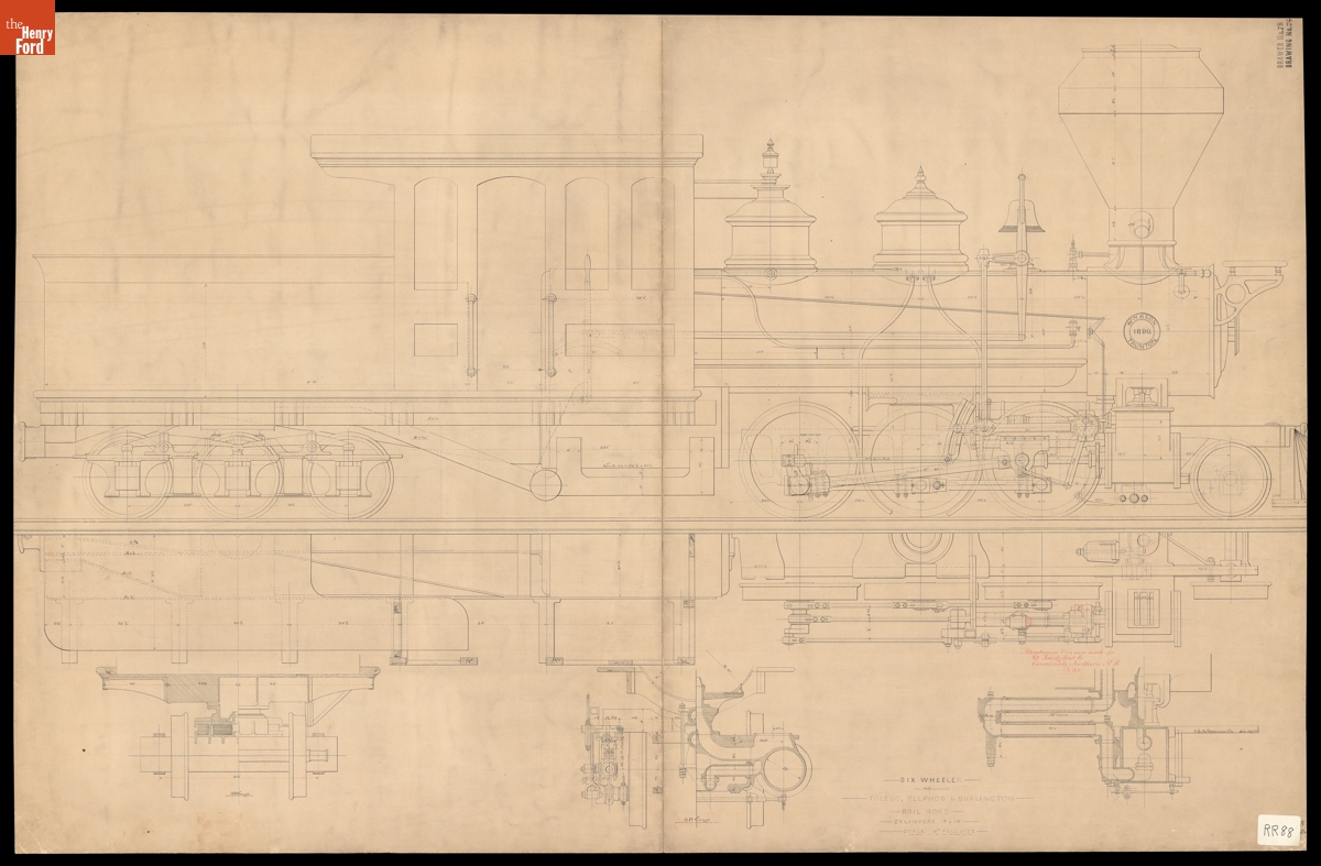Six Wheeler, Toledo, Delphos & Burlington Railroad