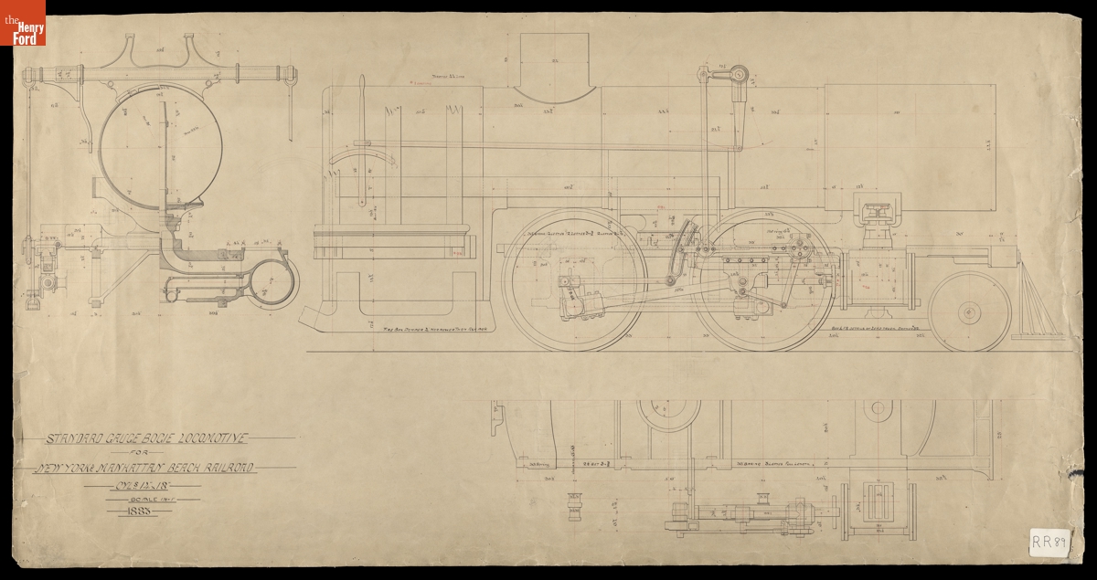 Standard Gauge Bogie Locomotive, New York and Manhattan Beach Railroad, 1883