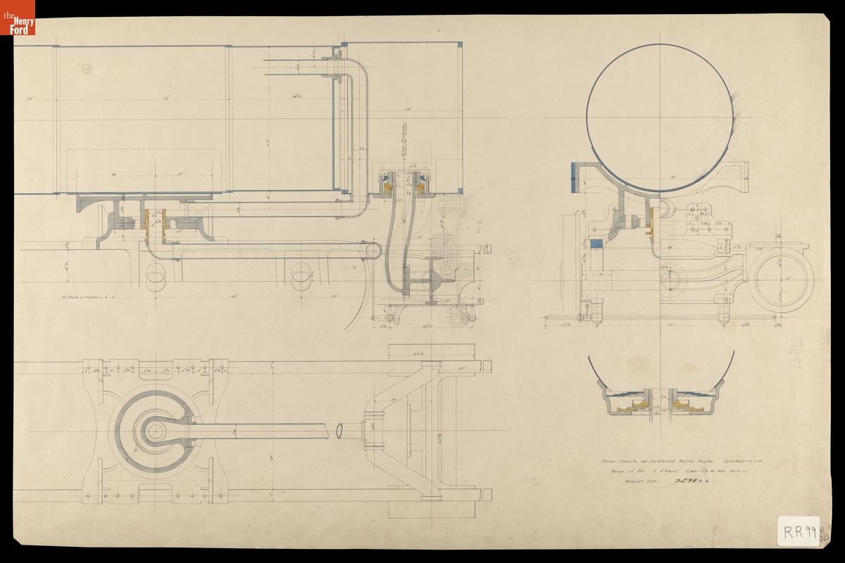 Steam Pipes for Six-Wheeled Fairlie Engine, August 1874
