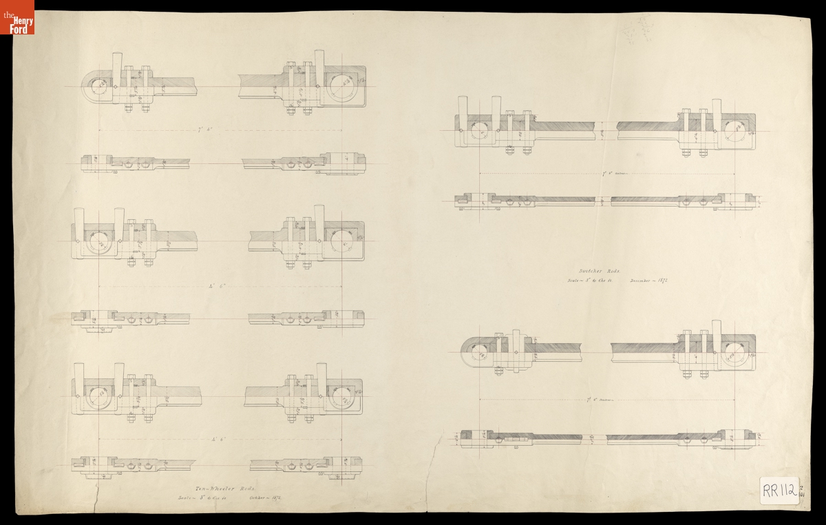 Ten-Wheeler Rods, October 1872