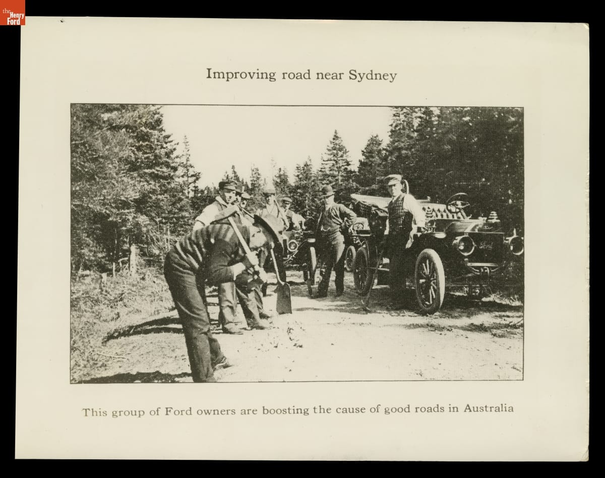 "Improving Roads near Sydney, Australia," 1927