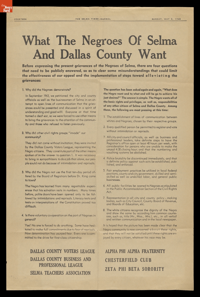 "The Selma Times-Journal," May 2, 1965