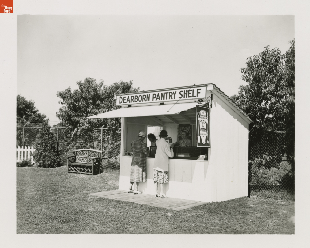 "Dearborn Pantry Shelf" Roadside Market on Village Road, Dearborn, Michigan, August 27, 1938