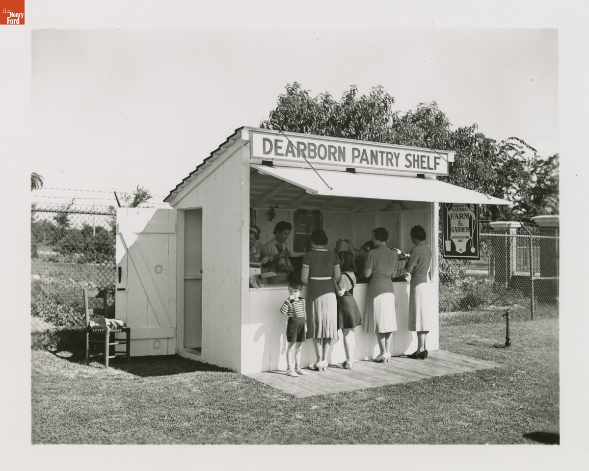 "Dearborn Pantry Shelf" Roadside Market on Village Road, Dearborn, Michigan, August 27, 1938