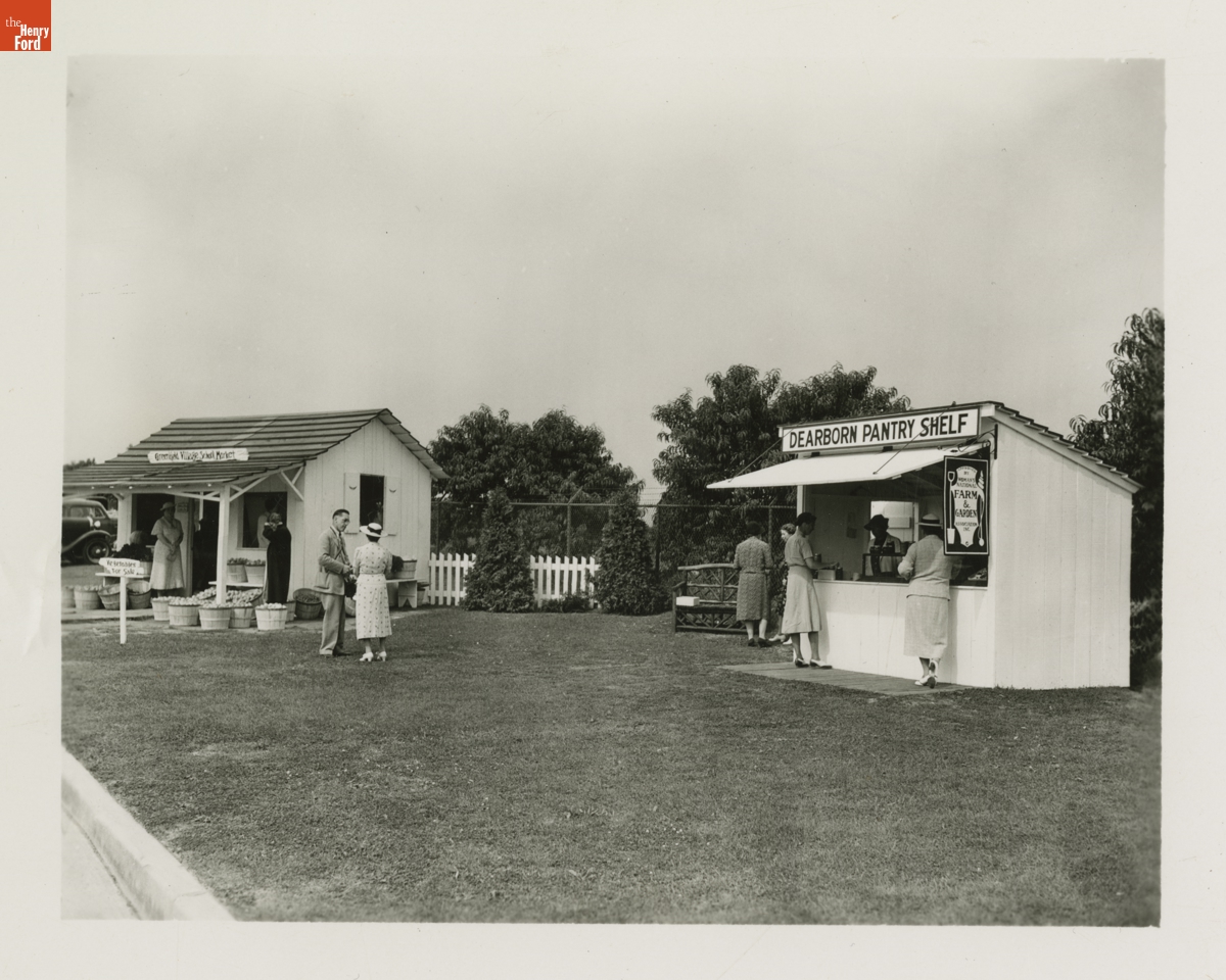 Greenfield Village School Market and "Dearborn Pantry Shelf" Roadside Market, Dearborn, Michigan, September 3, 1938