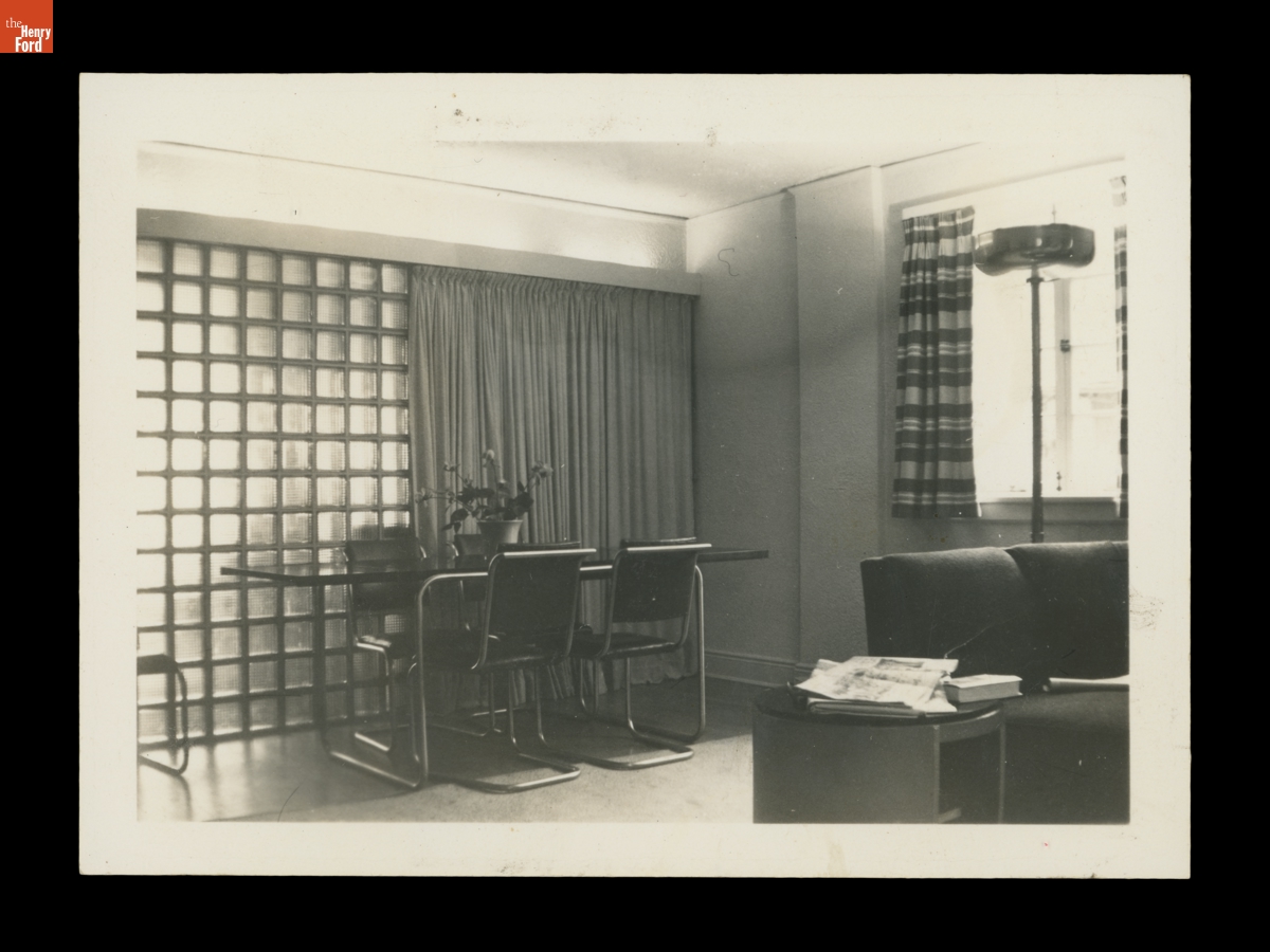 Room Furnished with Tables, Chairs and Sofa