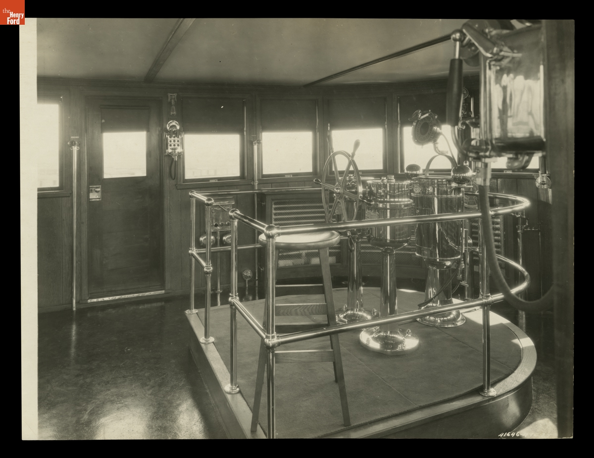 Wheelhouse of Freighter "Henry Ford II," 1925