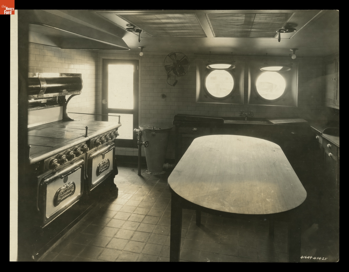 Ship Kitchen on Freighter "Henry Ford II," 1925
