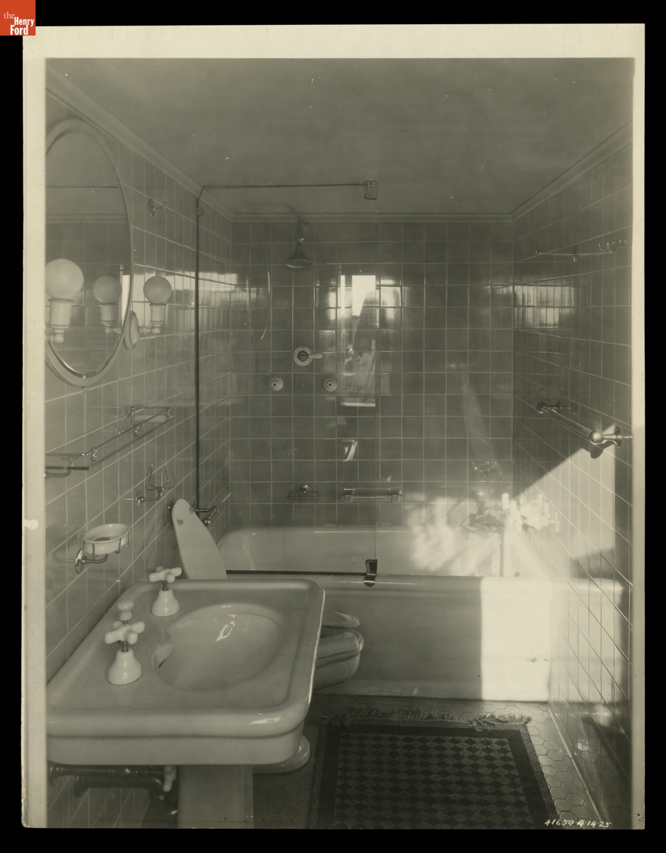 Guest Bathroom on the Henry Ford II, April 14, 1925
