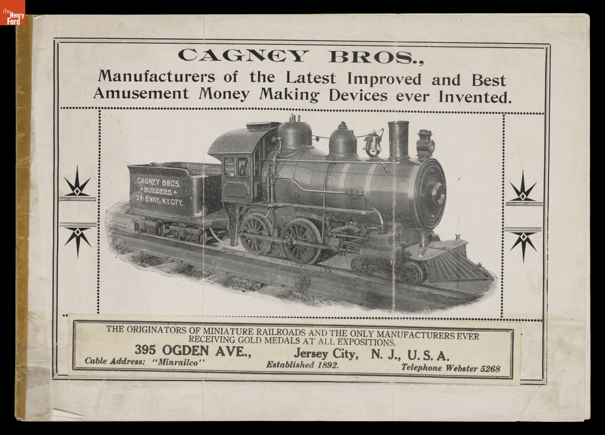 "Cagney Bros.: Manufacturers of the Latest Improved and Best Amusement Money Making Devices Ever Invented," circa 1910