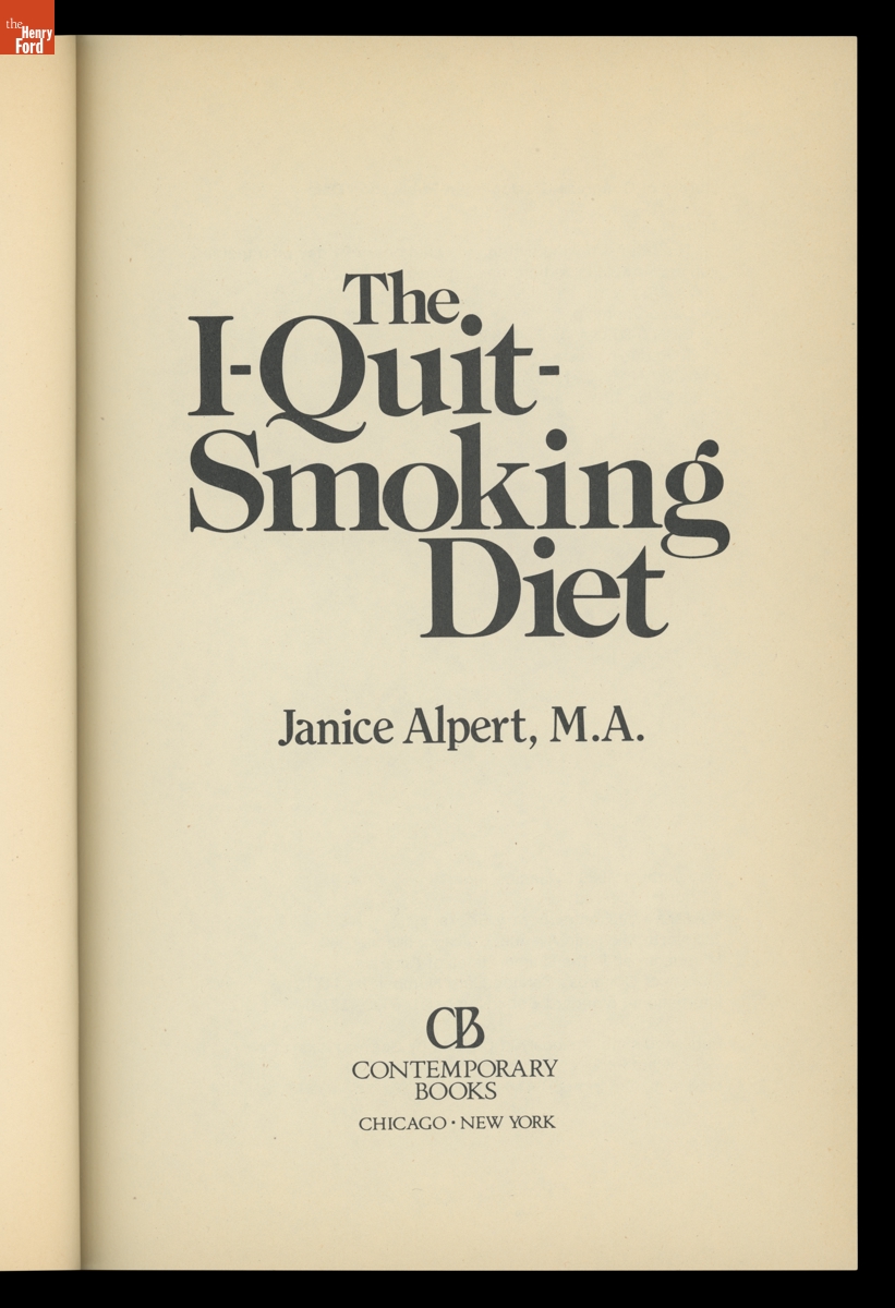 "The I-Quit-Smoking Diet," 1988