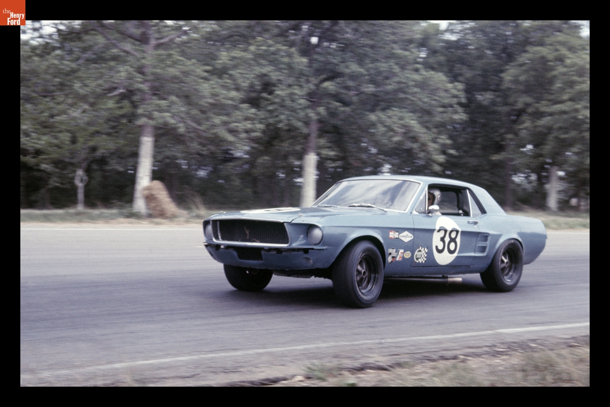 Ford Mustang Driven by "Columbus Bob" Johnson in the Green Valley Trans-Am Race, Texas, April 1967