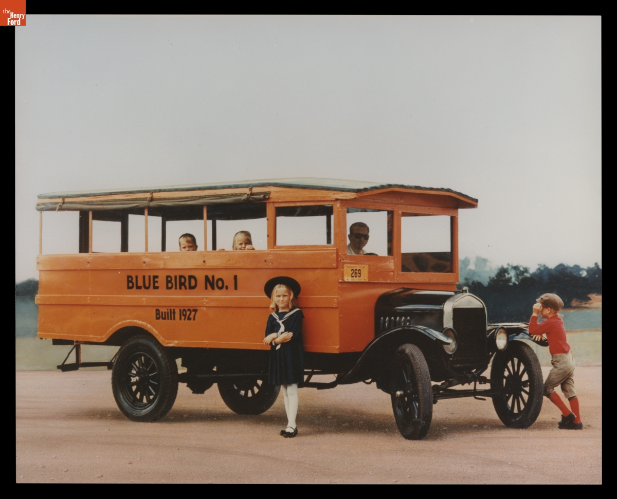 1927 Blue Bird School Bus No. 1, circa 1985