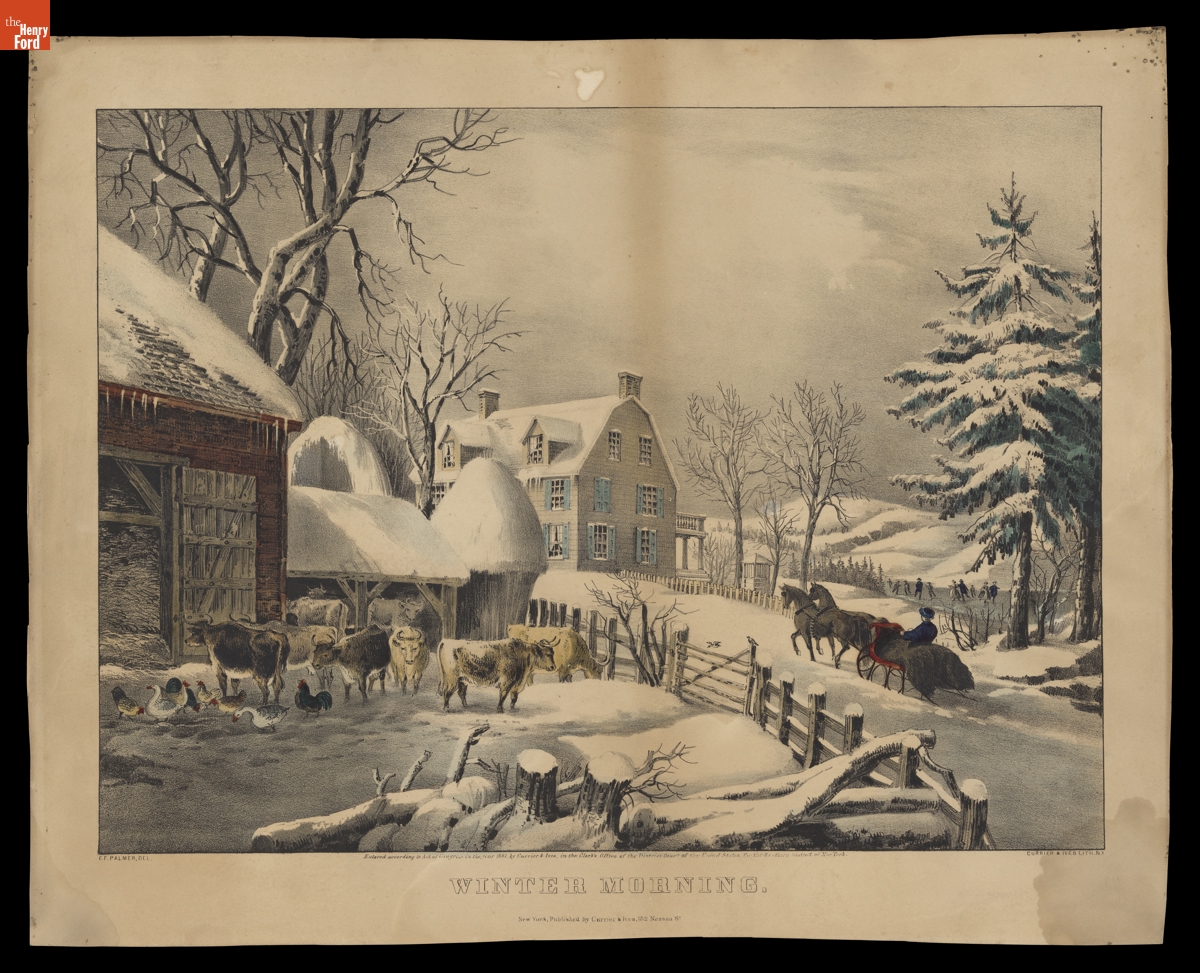 Lithograph, "Winter Morning," 1861