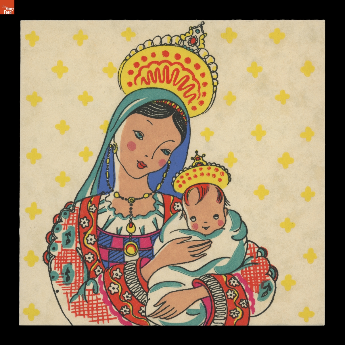 Christmas Card featuring Madonna and Child, 1941