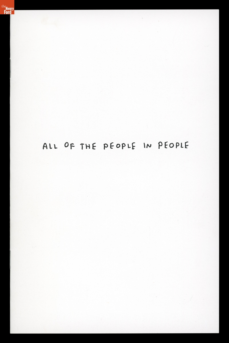 "All of the People in People," 2011