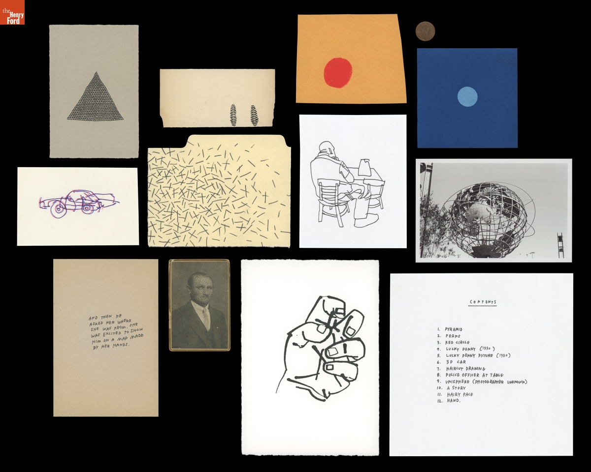 Artist's Portfolio by Jason Polan, circa 2010