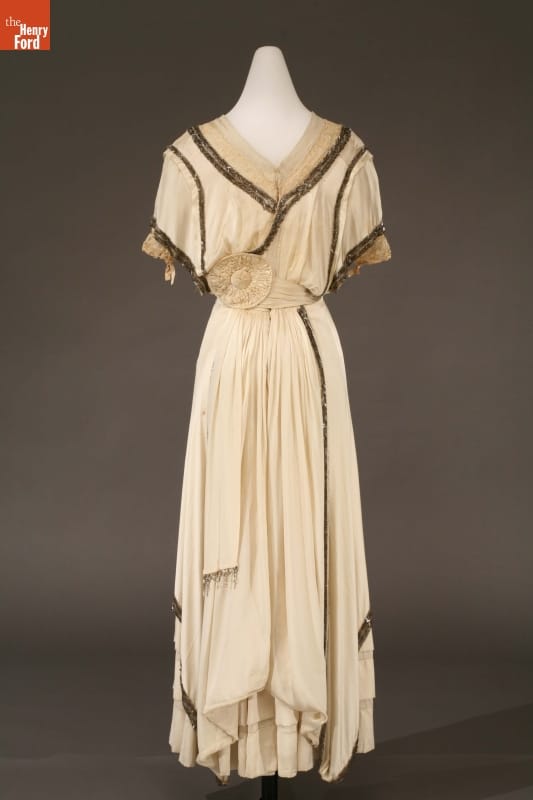 Beaded Silk Dress Worn by Virginia Palmer Bradfield Ward, circa 1918