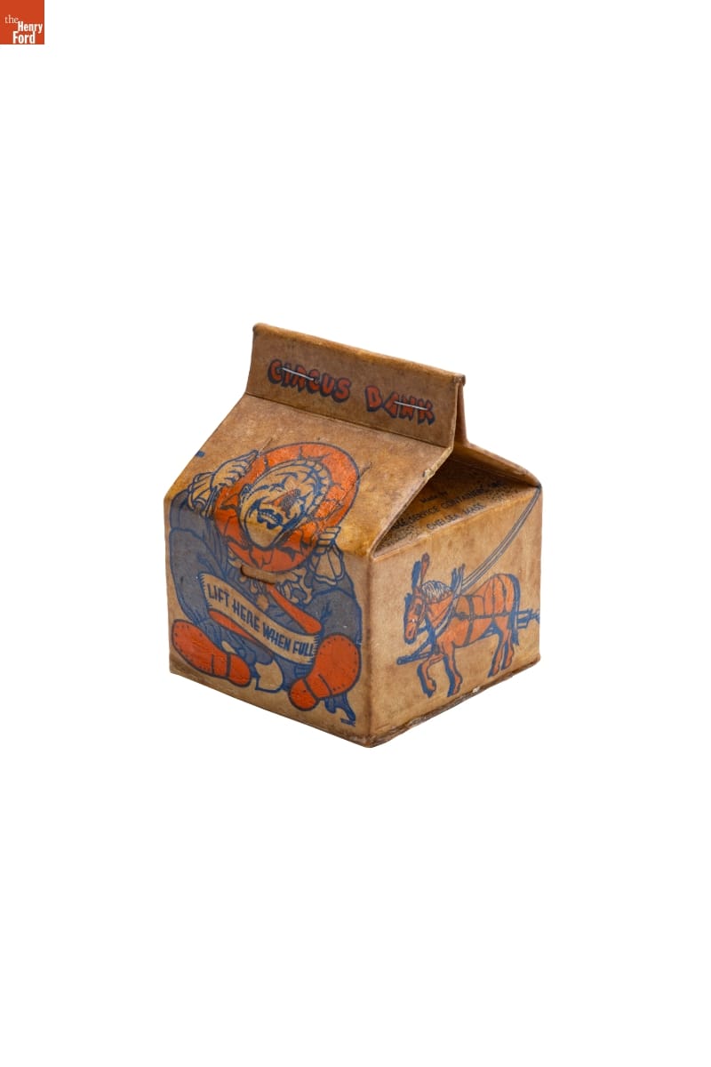 Circus Bank Milk Carton