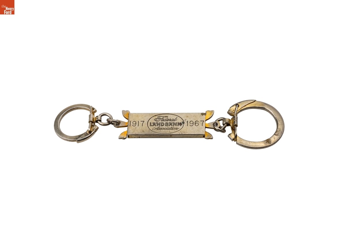 Federal Land Bank Association Key Chain Used by the Jackson Family, Selma, Alabama