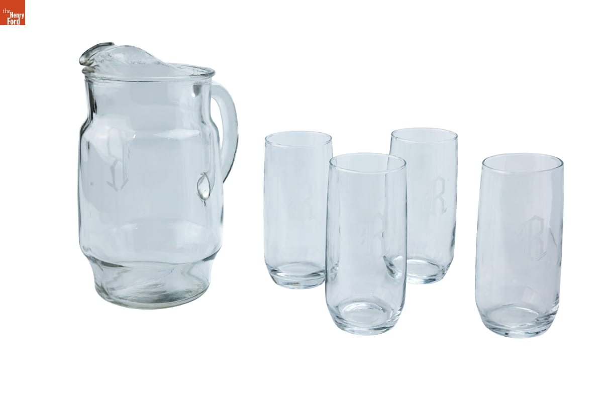Pitcher and Tumbler Set Used by the Jackson Family, Selma, Alabama