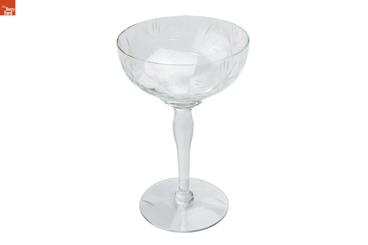 Champagne Glass Used by the Jackson Family, Selma, Alabama