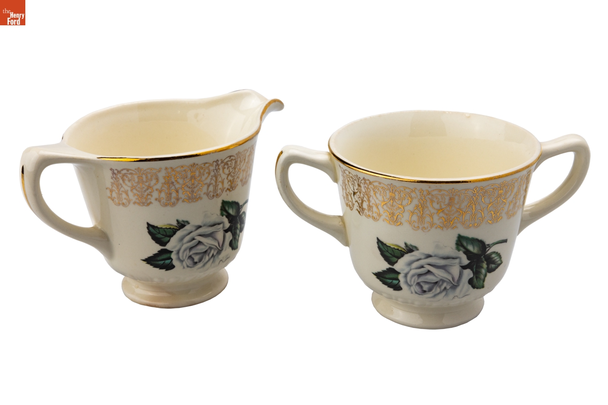 Sugar Bowl and Creamer Used by the Jackson Family, Selma, Alabama
