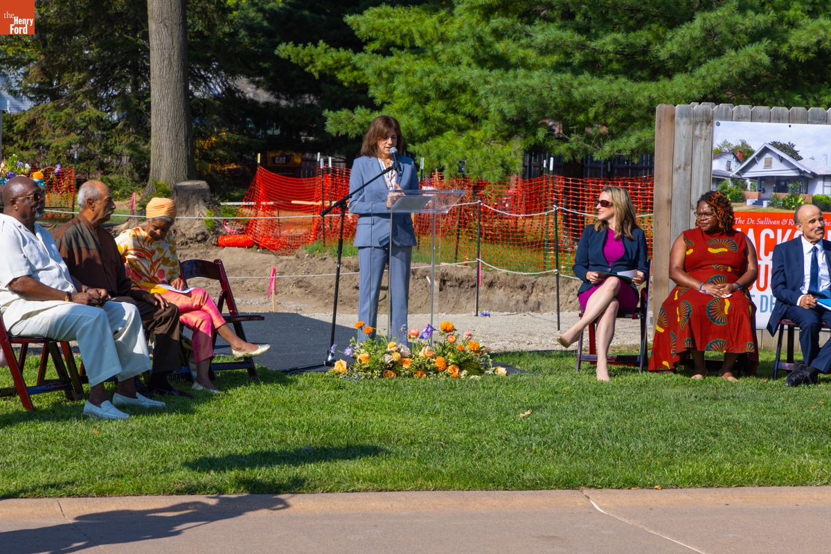Jackson Home Groundbreaking Ceremony in Greenfield Village, August 8, 2024