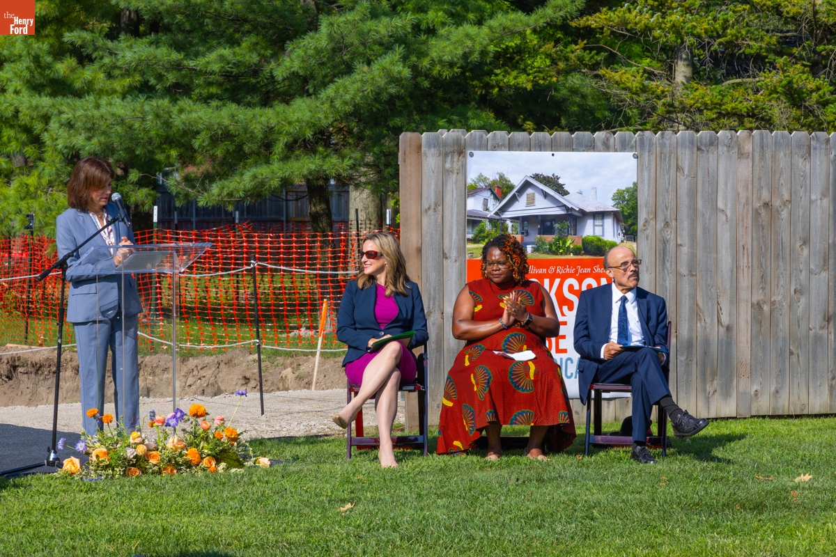 Jackson Home Groundbreaking Ceremony in Greenfield Village, August 8, 2024