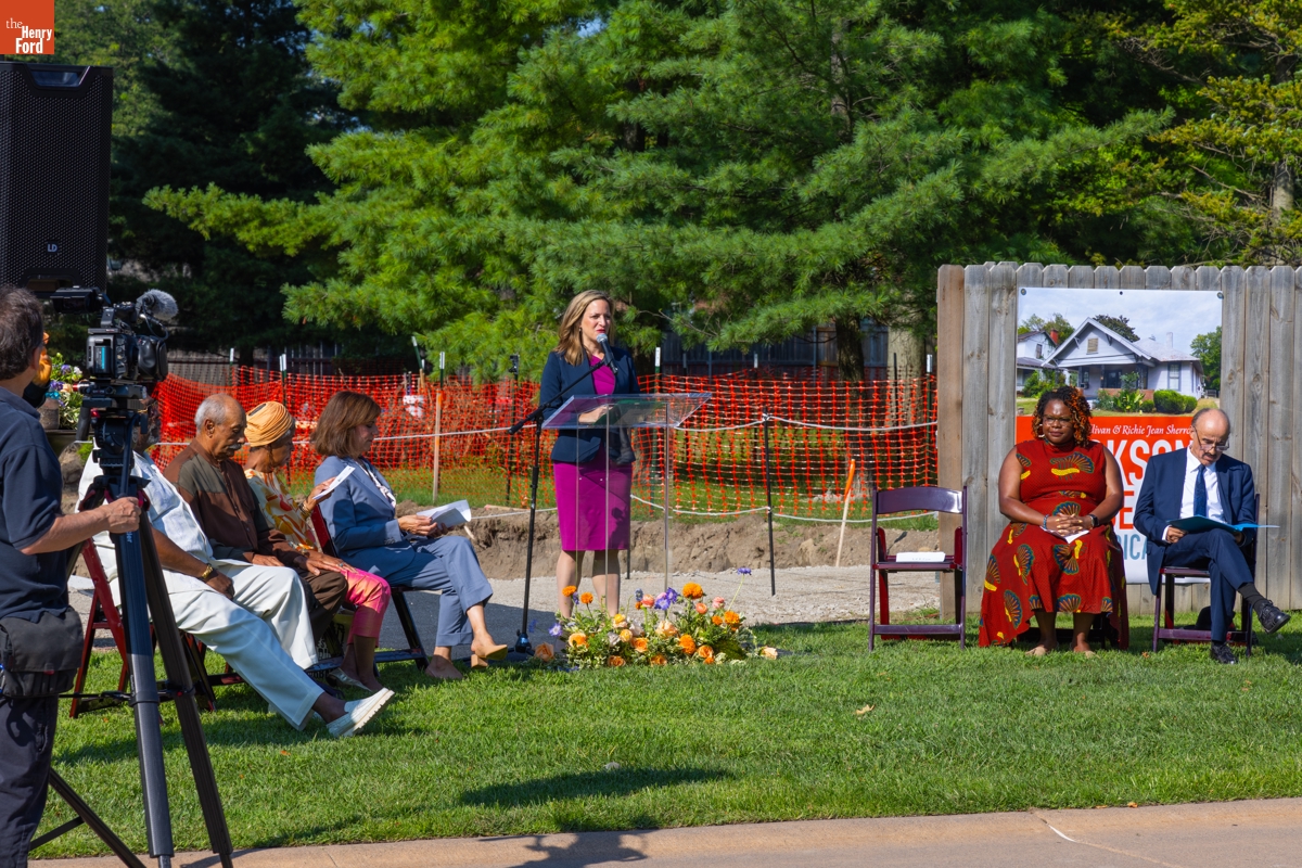 Jackson Home Groundbreaking Ceremony in Greenfield Village, August 8, 2024