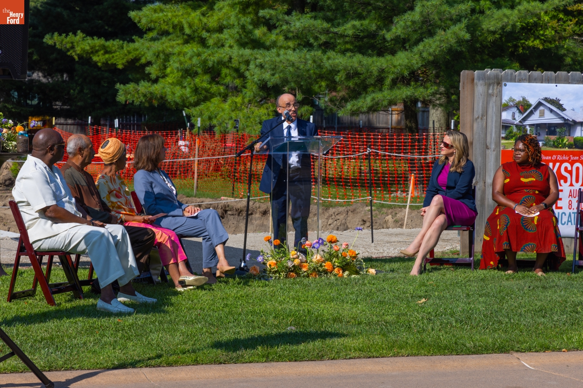 Jackson Home Groundbreaking Ceremony in Greenfield Village, August 8, 2024