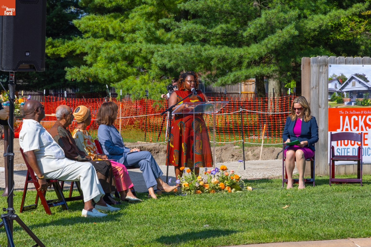 Jackson Home Groundbreaking Ceremony in Greenfield Village, August 8, 2024