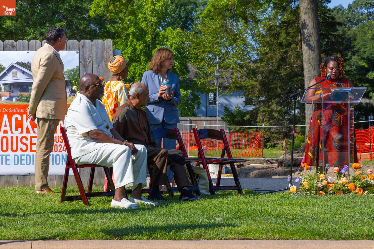 Jackson Home Groundbreaking Ceremony in Greenfield Village, August 8, 2024