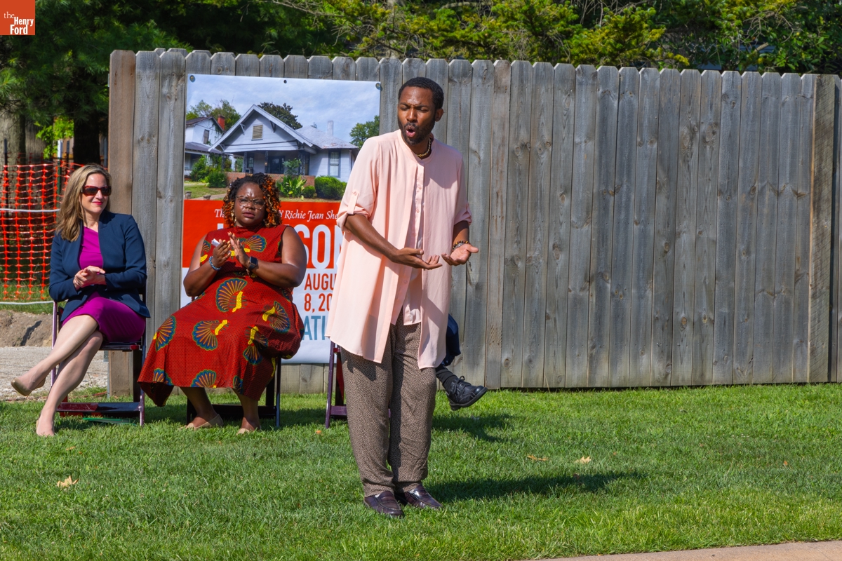 Jackson Home Groundbreaking Ceremony in Greenfield Village, August 8, 2024