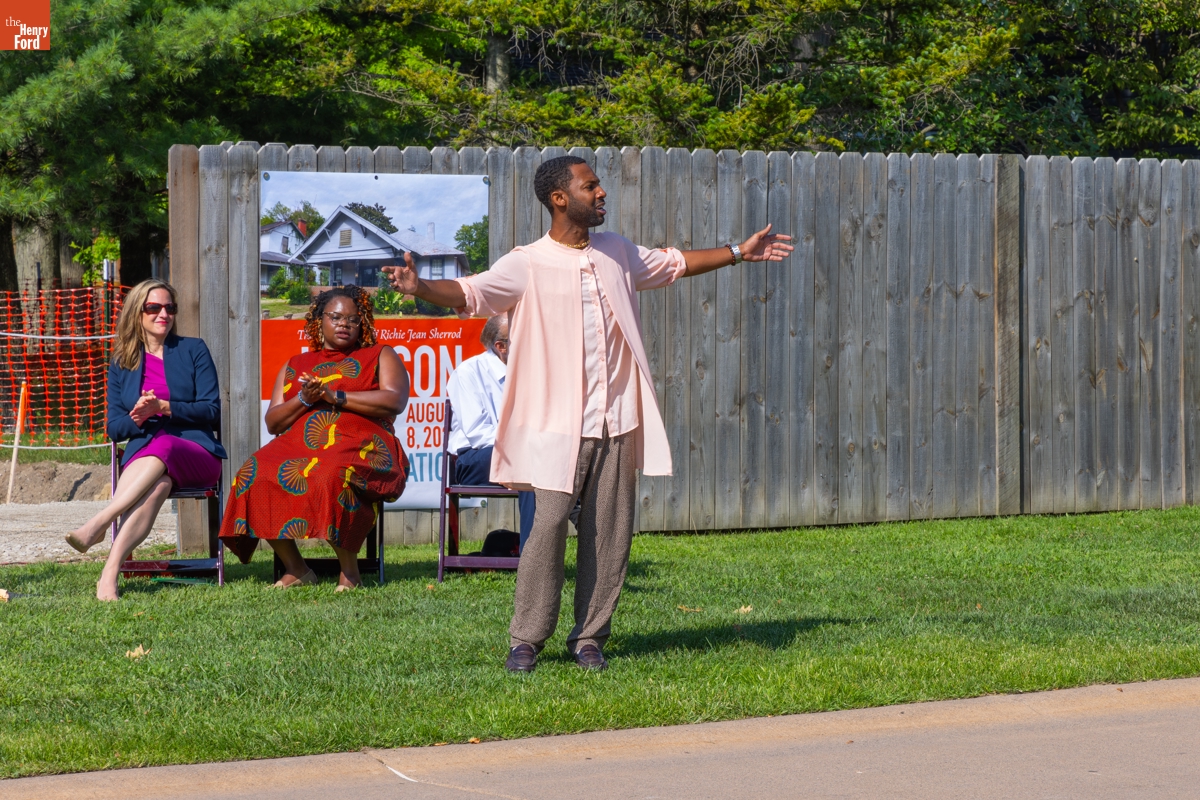 Jackson Home Groundbreaking Ceremony in Greenfield Village, August 8, 2024