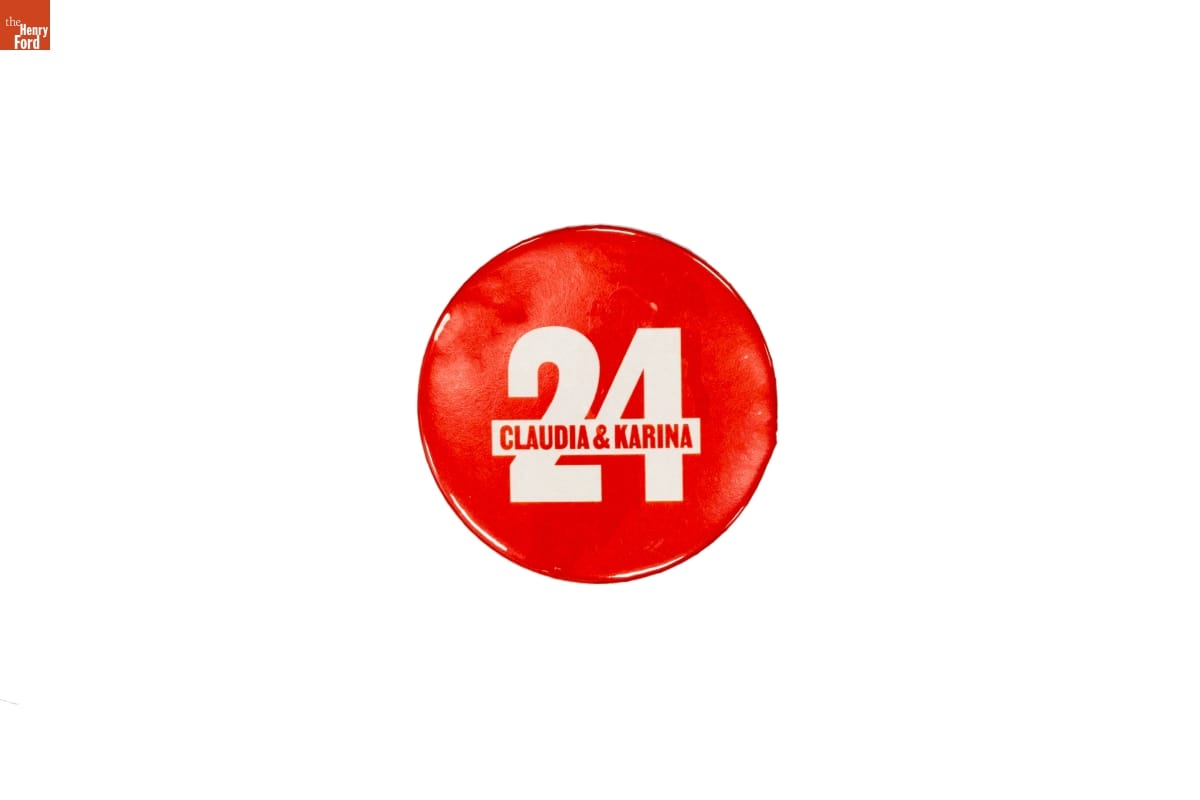 "Claudia& Karina 24" Campaign Button, 2024