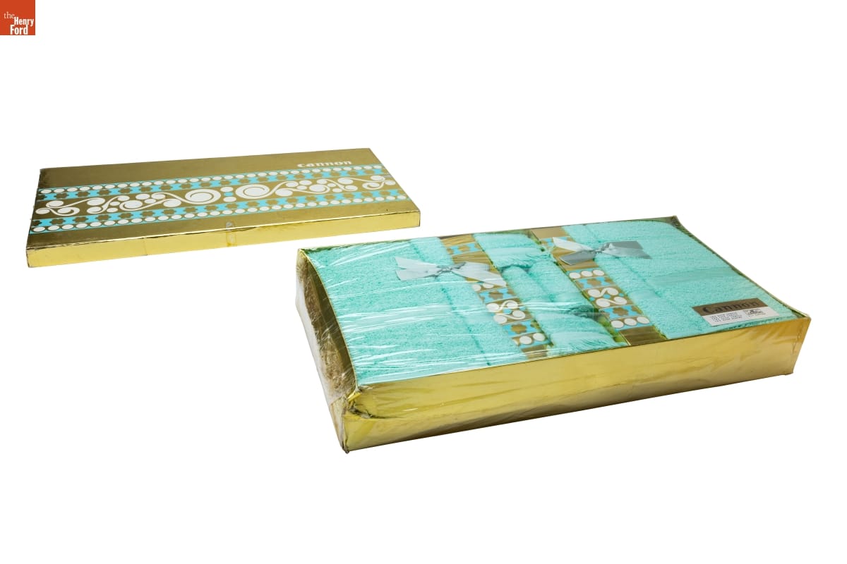 Cannon "Green Mist" Towel Box Set, 1960-1963