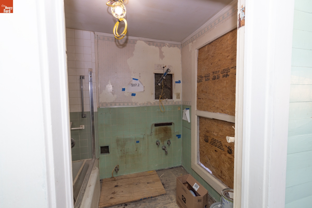 Jackson Home Interior, Back Bathoom under Construction, September 11, 2025
