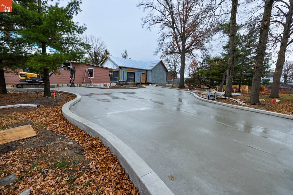 Jackson Home under Construction in Greenfield Village, November 18, 2025