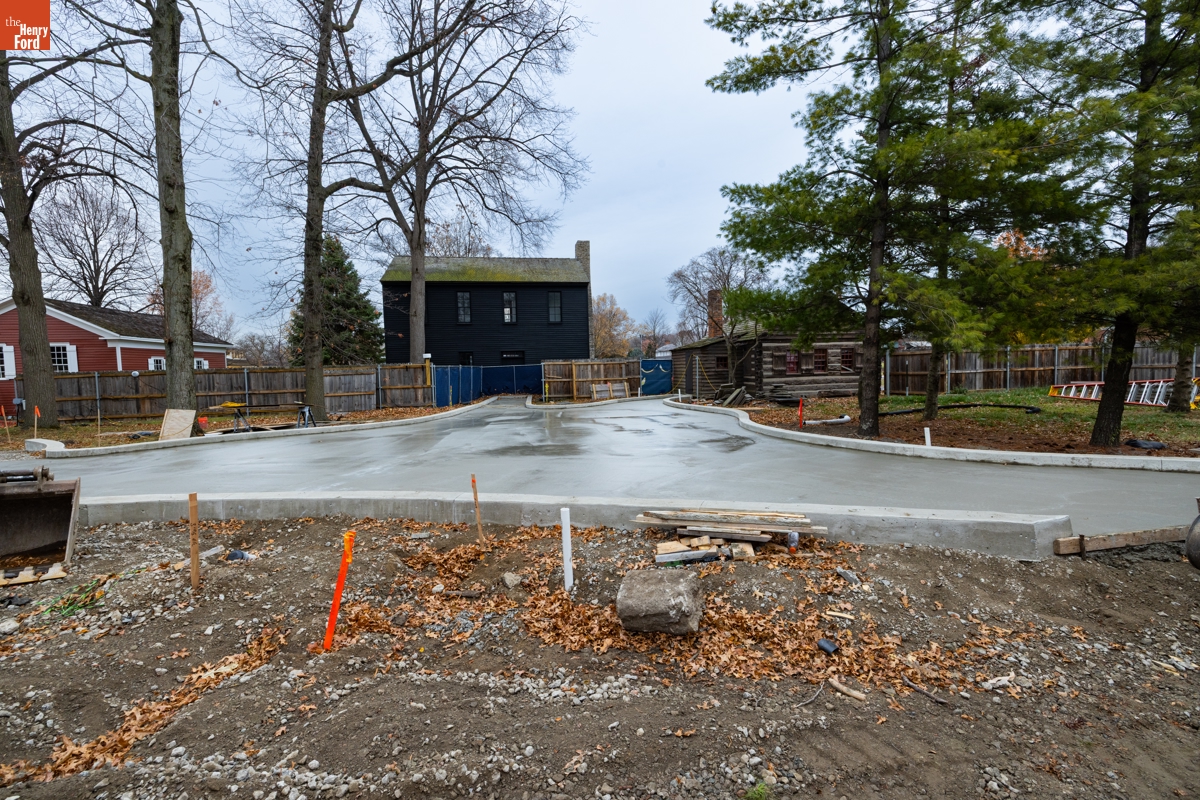 Jackson Home under Construction in Greenfield Village, November 18, 2025